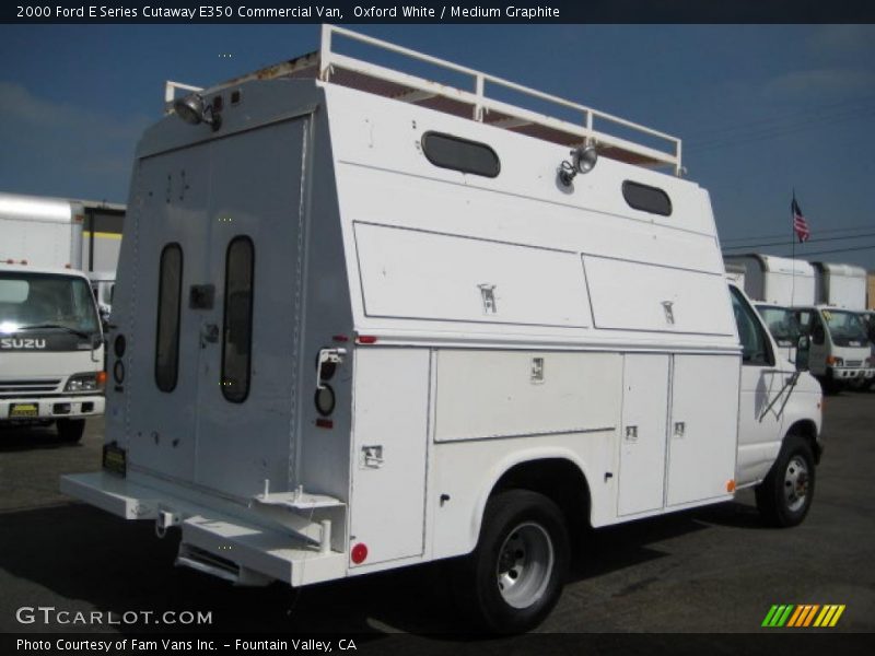 Oxford White / Medium Graphite 2000 Ford E Series Cutaway E350 Commercial Van