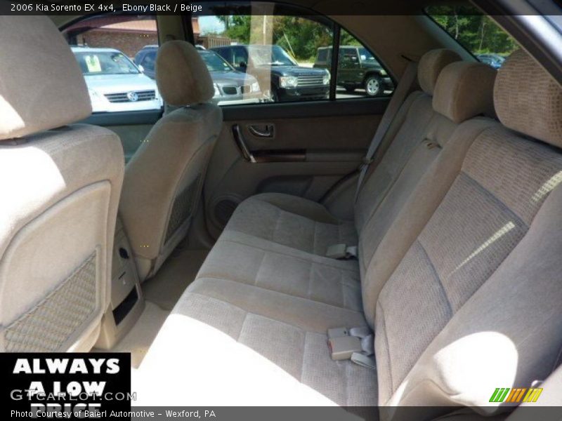 Ebony Black / Beige 2006 Kia Sorento EX 4x4