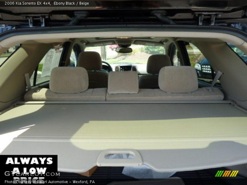 Ebony Black / Beige 2006 Kia Sorento EX 4x4