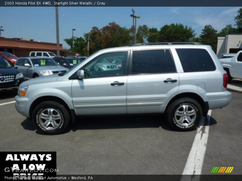 Starlight Silver Metallic / Gray 2003 Honda Pilot EX 4WD