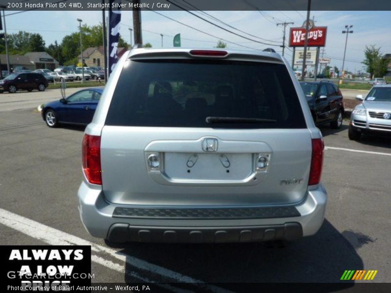 Starlight Silver Metallic / Gray 2003 Honda Pilot EX 4WD