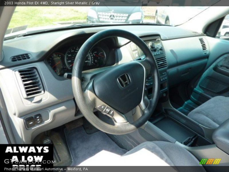 Starlight Silver Metallic / Gray 2003 Honda Pilot EX 4WD