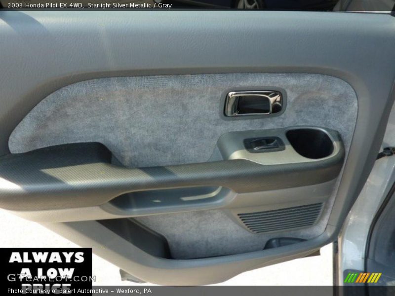 Starlight Silver Metallic / Gray 2003 Honda Pilot EX 4WD