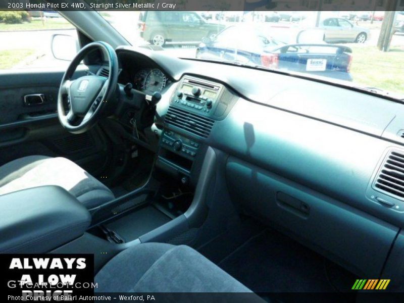 Starlight Silver Metallic / Gray 2003 Honda Pilot EX 4WD