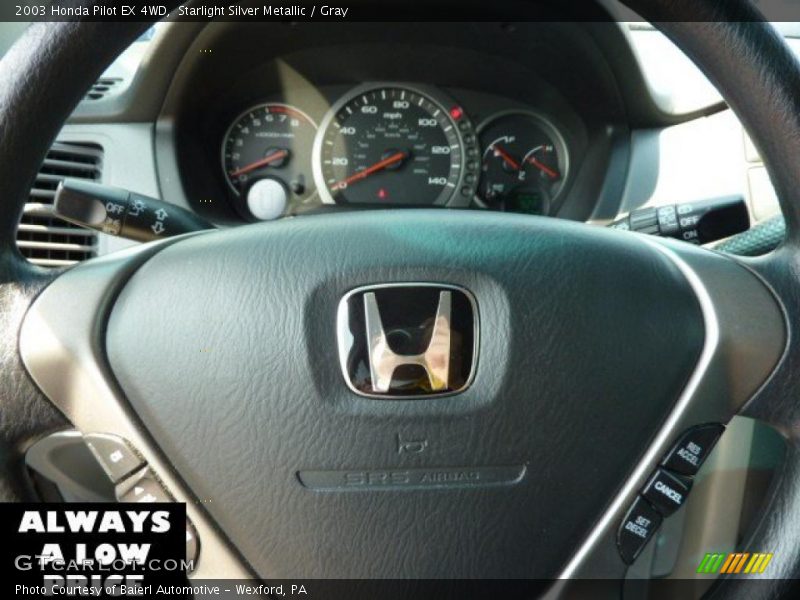 Starlight Silver Metallic / Gray 2003 Honda Pilot EX 4WD