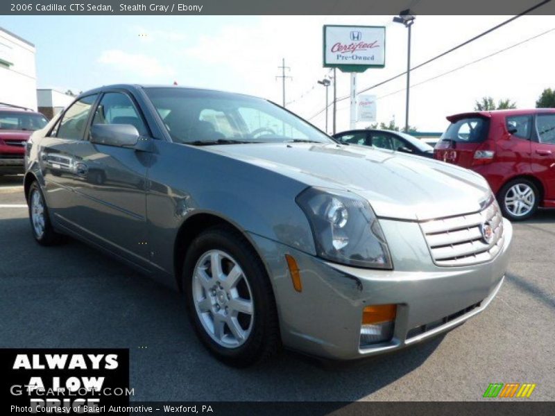 Stealth Gray / Ebony 2006 Cadillac CTS Sedan