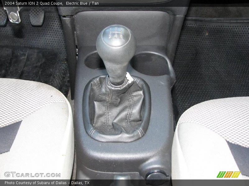 Electric Blue / Tan 2004 Saturn ION 2 Quad Coupe