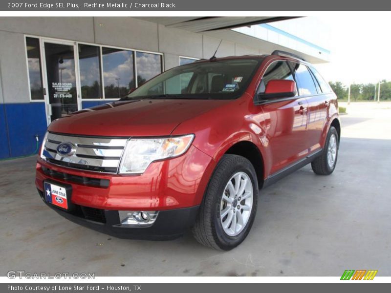 Redfire Metallic / Charcoal Black 2007 Ford Edge SEL Plus