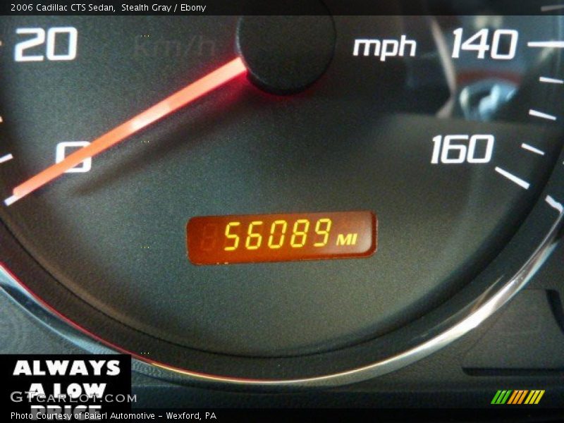 Stealth Gray / Ebony 2006 Cadillac CTS Sedan
