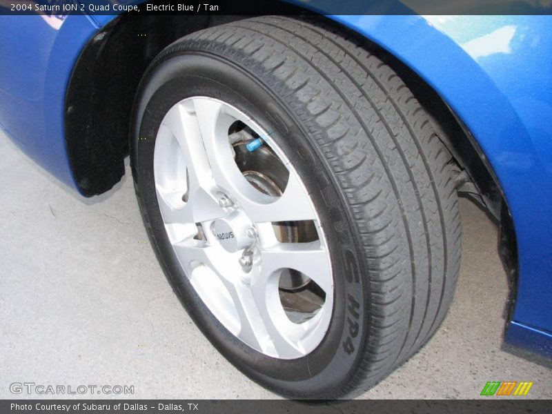 Electric Blue / Tan 2004 Saturn ION 2 Quad Coupe