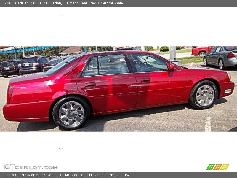 Crimson Pearl Red / Neutral Shale 2001 Cadillac DeVille DTS Sedan