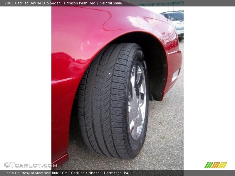 Crimson Pearl Red / Neutral Shale 2001 Cadillac DeVille DTS Sedan