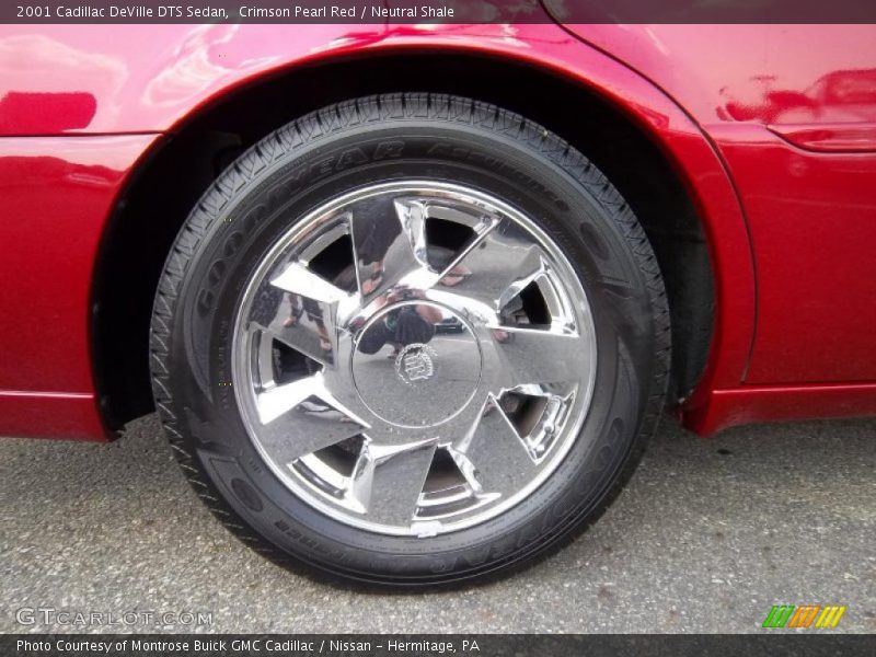Crimson Pearl Red / Neutral Shale 2001 Cadillac DeVille DTS Sedan