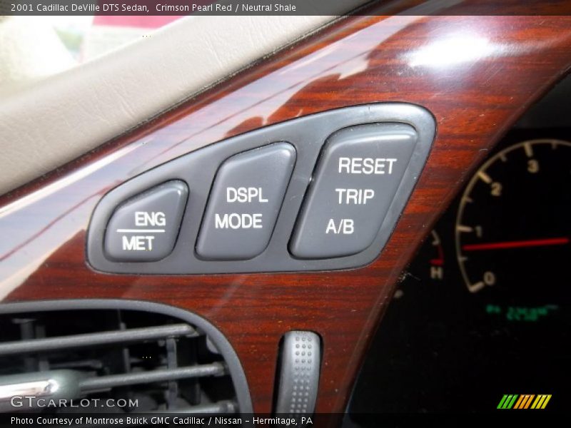 Crimson Pearl Red / Neutral Shale 2001 Cadillac DeVille DTS Sedan