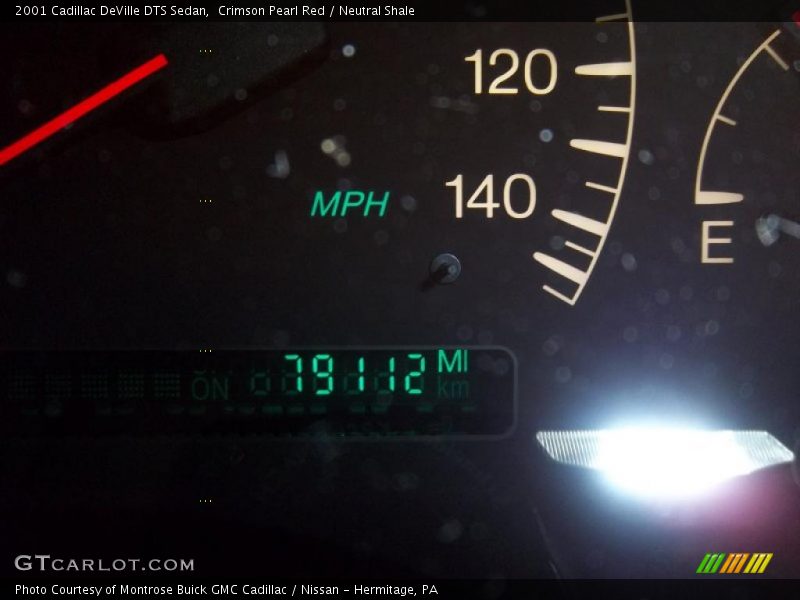 Crimson Pearl Red / Neutral Shale 2001 Cadillac DeVille DTS Sedan