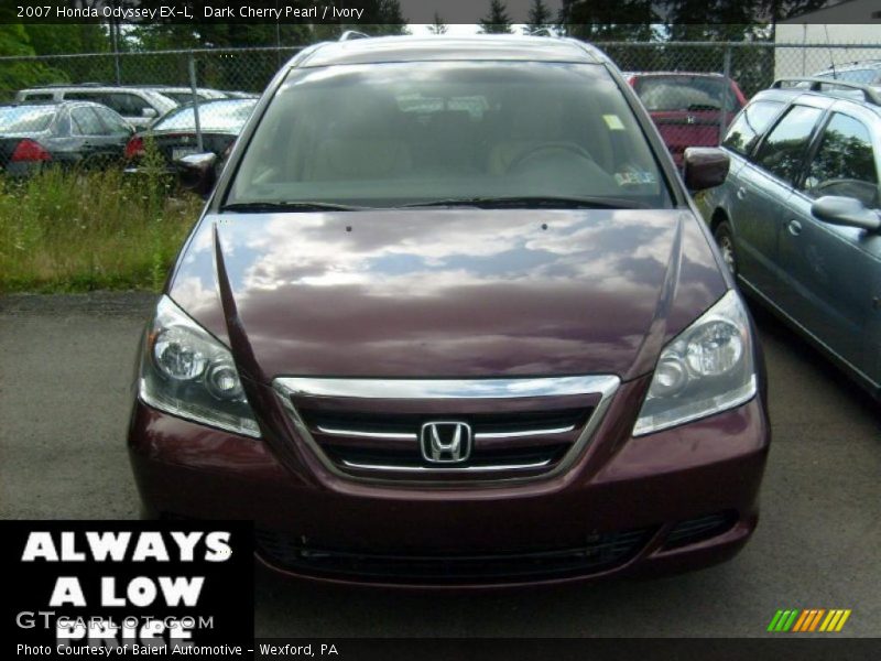 Dark Cherry Pearl / Ivory 2007 Honda Odyssey EX-L