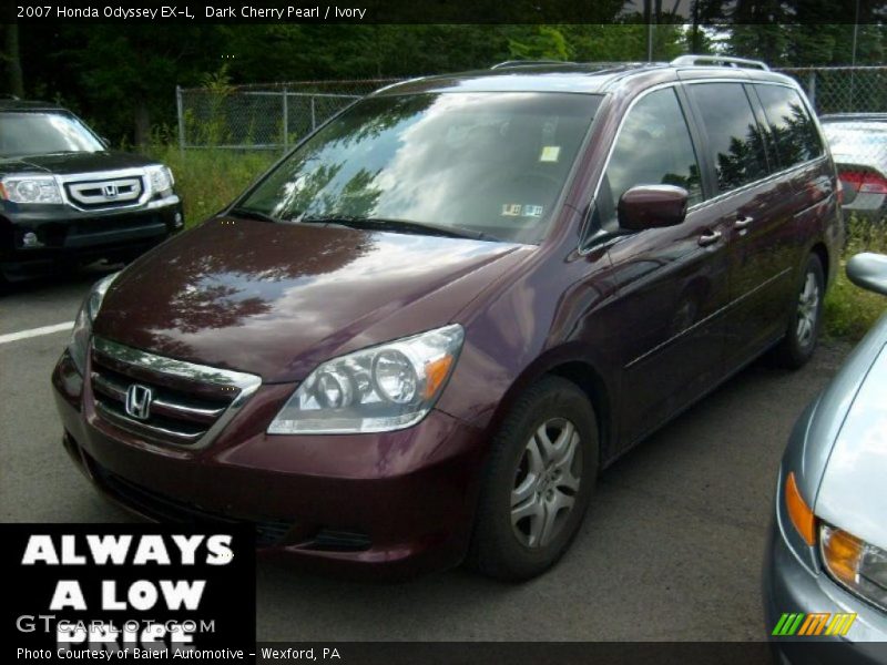 Dark Cherry Pearl / Ivory 2007 Honda Odyssey EX-L