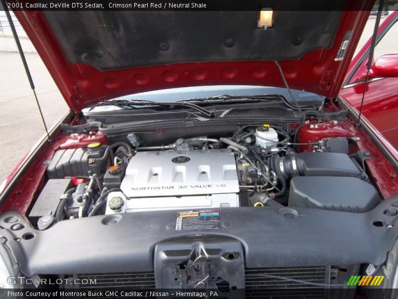 Crimson Pearl Red / Neutral Shale 2001 Cadillac DeVille DTS Sedan