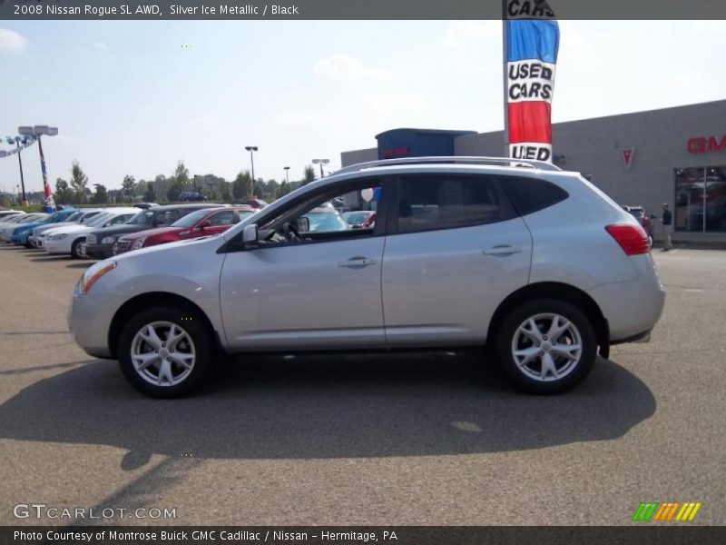 Silver Ice Metallic / Black 2008 Nissan Rogue SL AWD