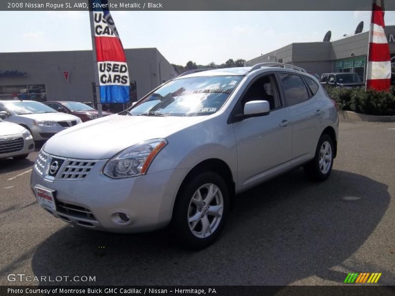 Silver Ice Metallic / Black 2008 Nissan Rogue SL AWD