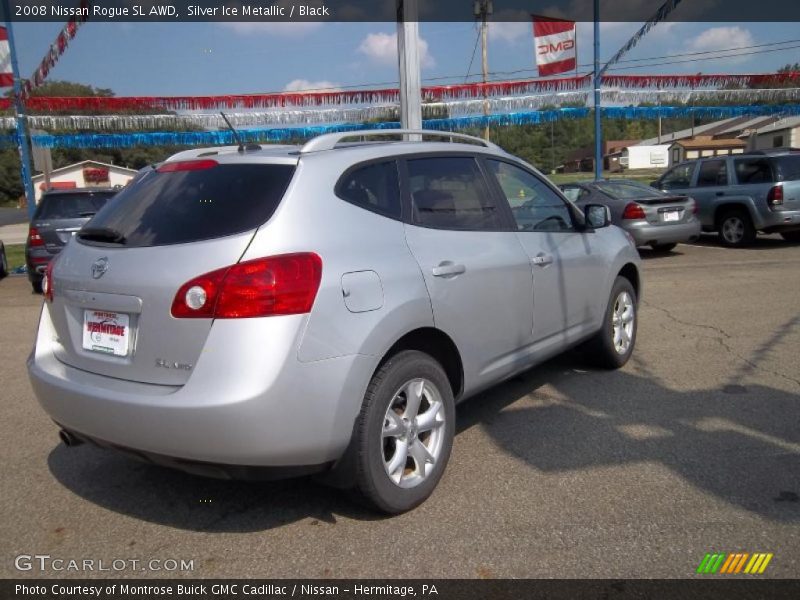 Silver Ice Metallic / Black 2008 Nissan Rogue SL AWD