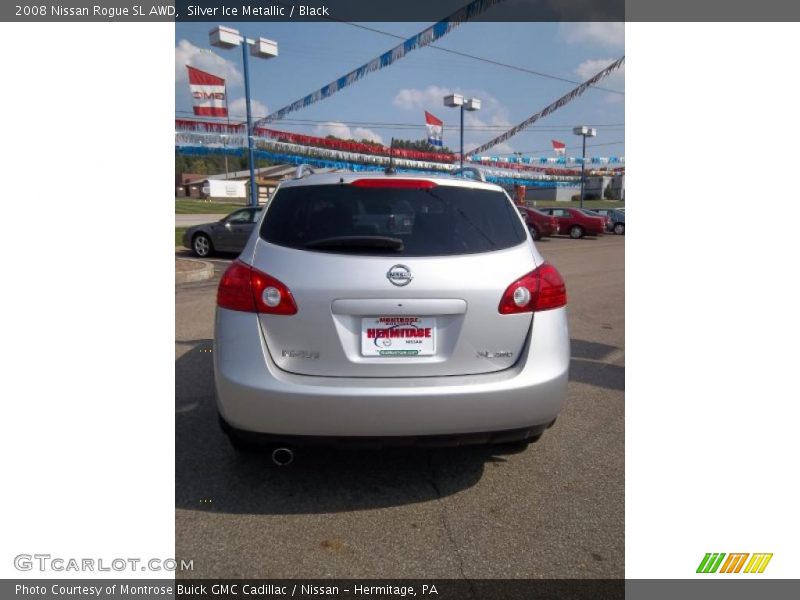 Silver Ice Metallic / Black 2008 Nissan Rogue SL AWD