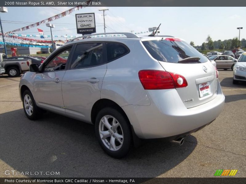 Silver Ice Metallic / Black 2008 Nissan Rogue SL AWD