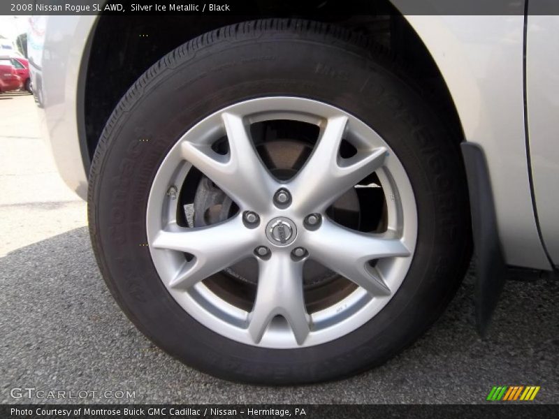 Silver Ice Metallic / Black 2008 Nissan Rogue SL AWD