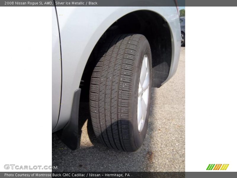 Silver Ice Metallic / Black 2008 Nissan Rogue SL AWD