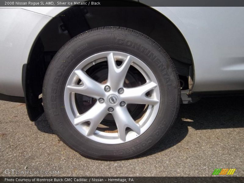 Silver Ice Metallic / Black 2008 Nissan Rogue SL AWD