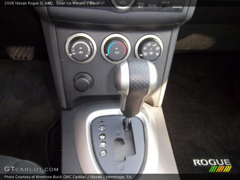Silver Ice Metallic / Black 2008 Nissan Rogue SL AWD