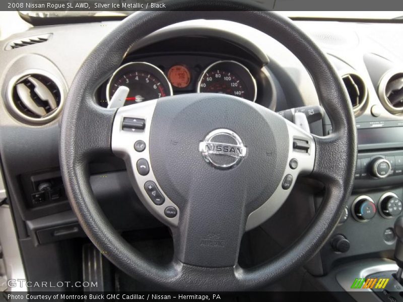 Silver Ice Metallic / Black 2008 Nissan Rogue SL AWD