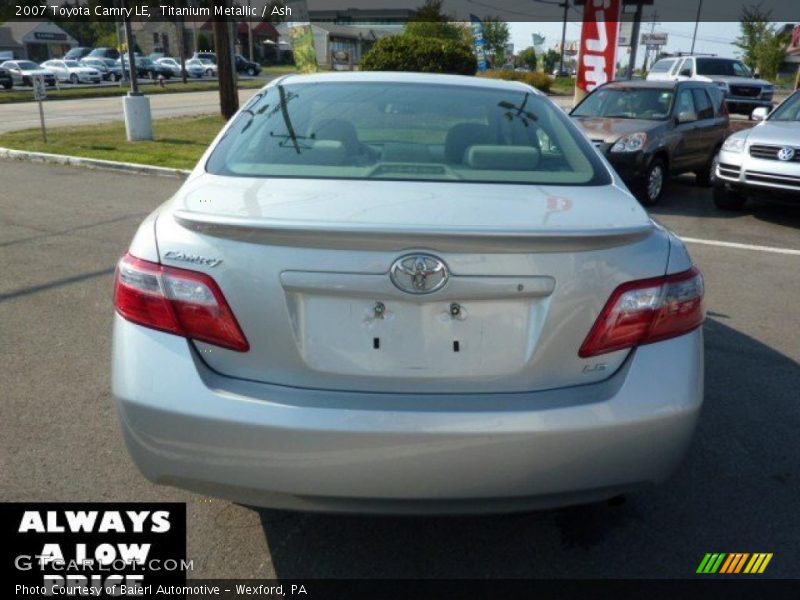 Titanium Metallic / Ash 2007 Toyota Camry LE