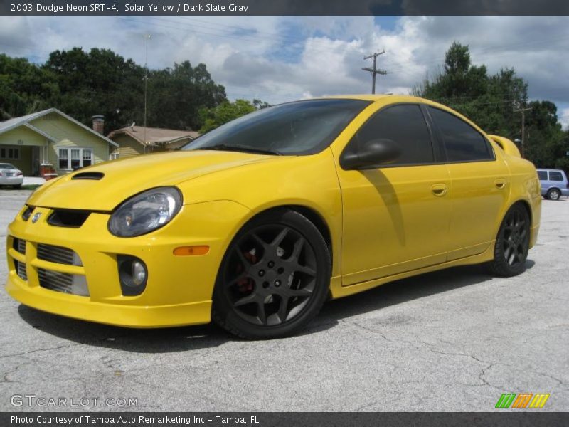 Solar Yellow / Dark Slate Gray 2003 Dodge Neon SRT-4