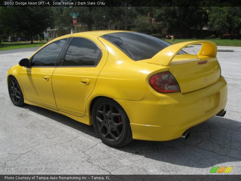 Solar Yellow / Dark Slate Gray 2003 Dodge Neon SRT-4