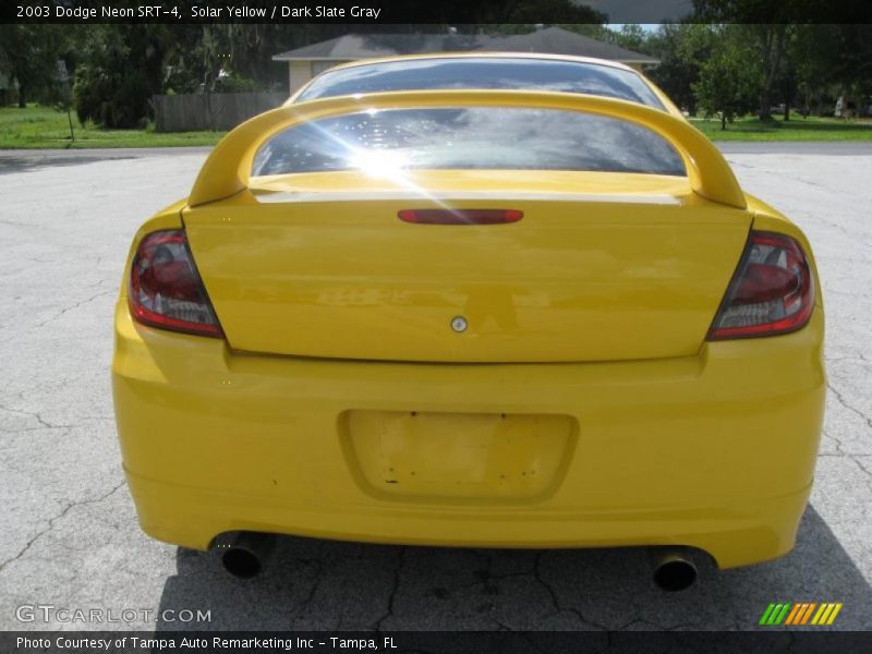 Solar Yellow / Dark Slate Gray 2003 Dodge Neon SRT-4