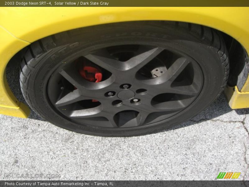 Solar Yellow / Dark Slate Gray 2003 Dodge Neon SRT-4