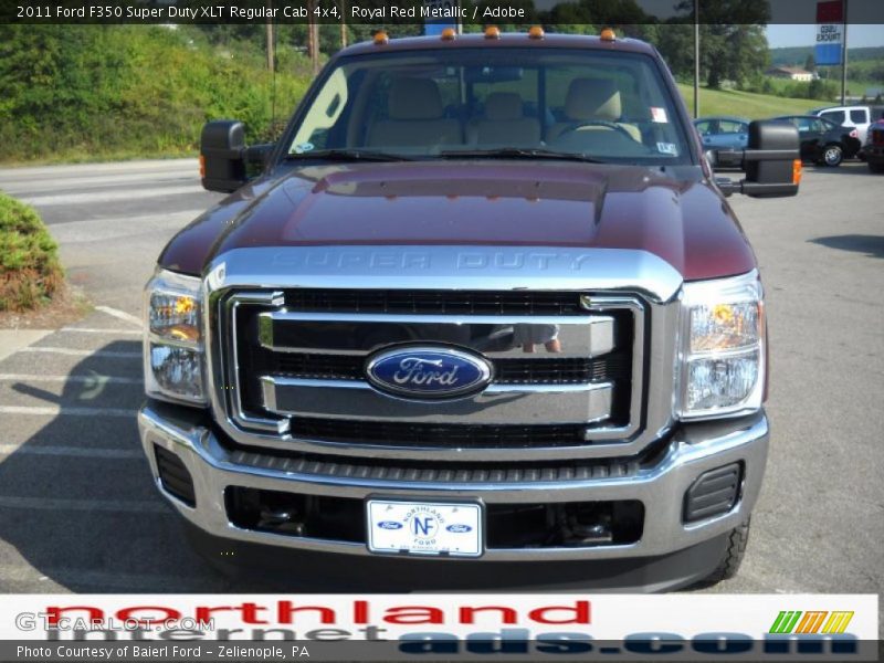 Royal Red Metallic / Adobe 2011 Ford F350 Super Duty XLT Regular Cab 4x4