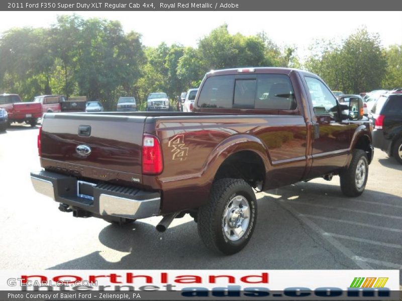 Royal Red Metallic / Adobe 2011 Ford F350 Super Duty XLT Regular Cab 4x4