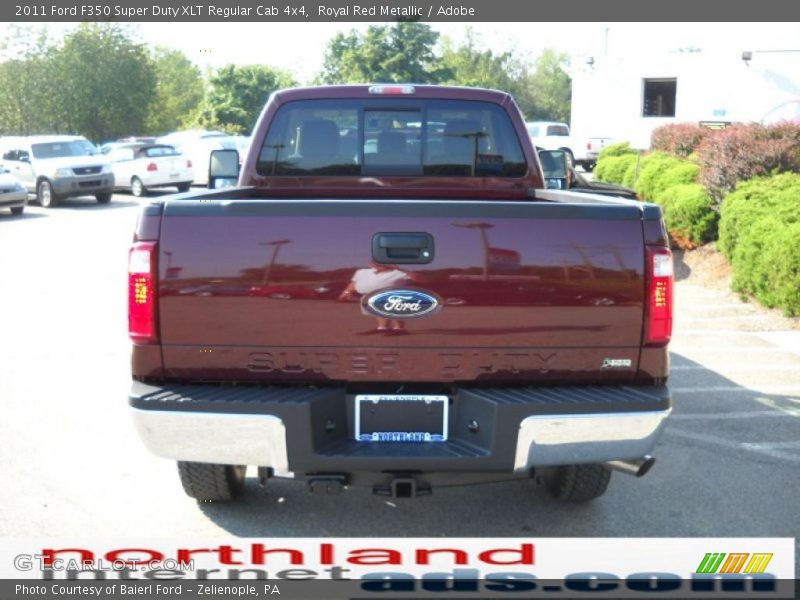 Royal Red Metallic / Adobe 2011 Ford F350 Super Duty XLT Regular Cab 4x4