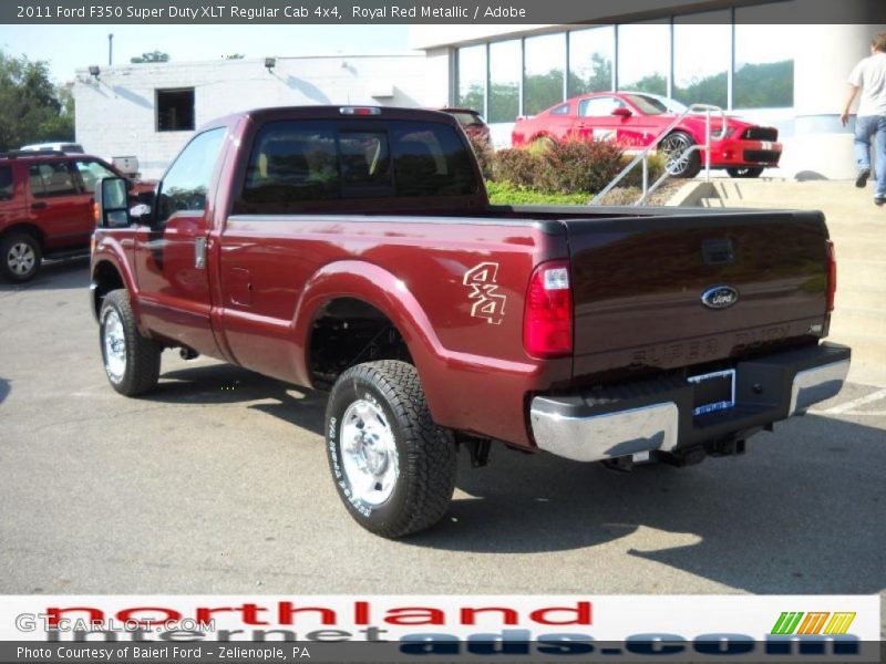 Royal Red Metallic / Adobe 2011 Ford F350 Super Duty XLT Regular Cab 4x4