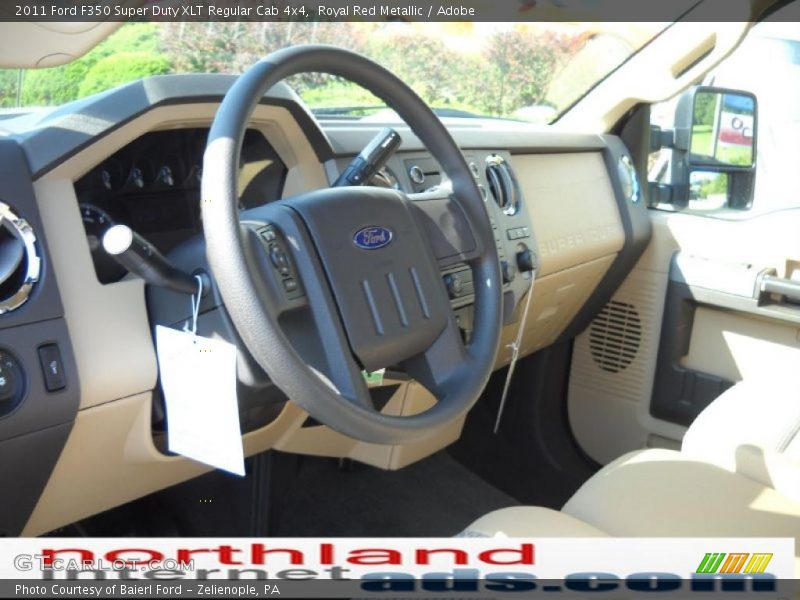 Royal Red Metallic / Adobe 2011 Ford F350 Super Duty XLT Regular Cab 4x4