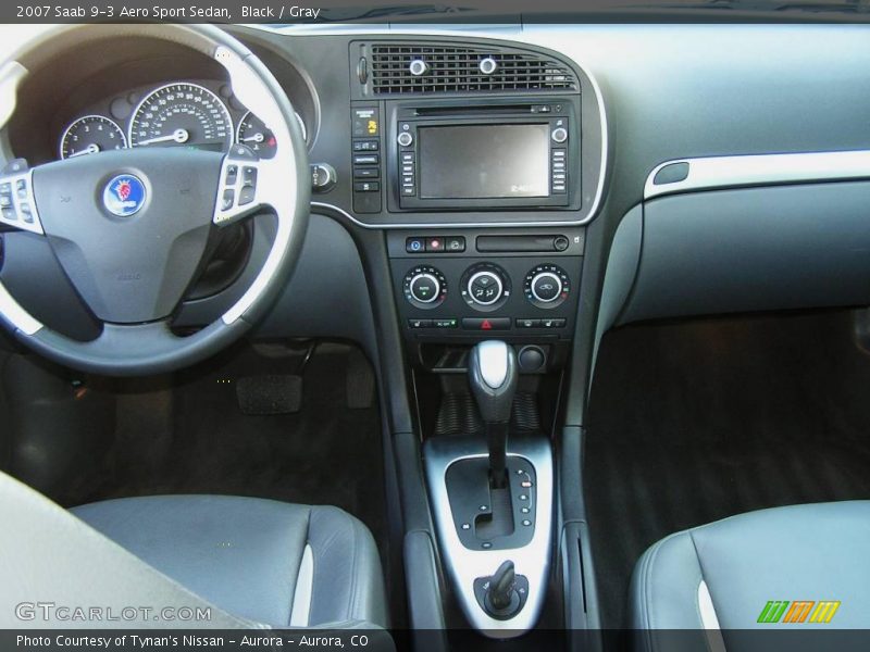 Black / Gray 2007 Saab 9-3 Aero Sport Sedan