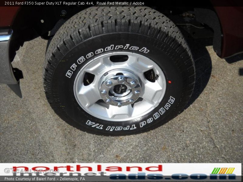 Royal Red Metallic / Adobe 2011 Ford F350 Super Duty XLT Regular Cab 4x4