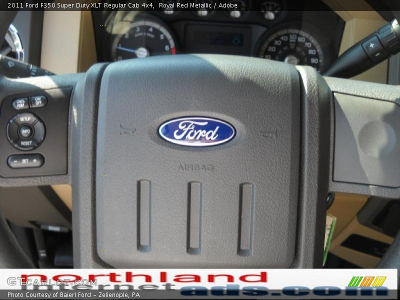 Royal Red Metallic / Adobe 2011 Ford F350 Super Duty XLT Regular Cab 4x4