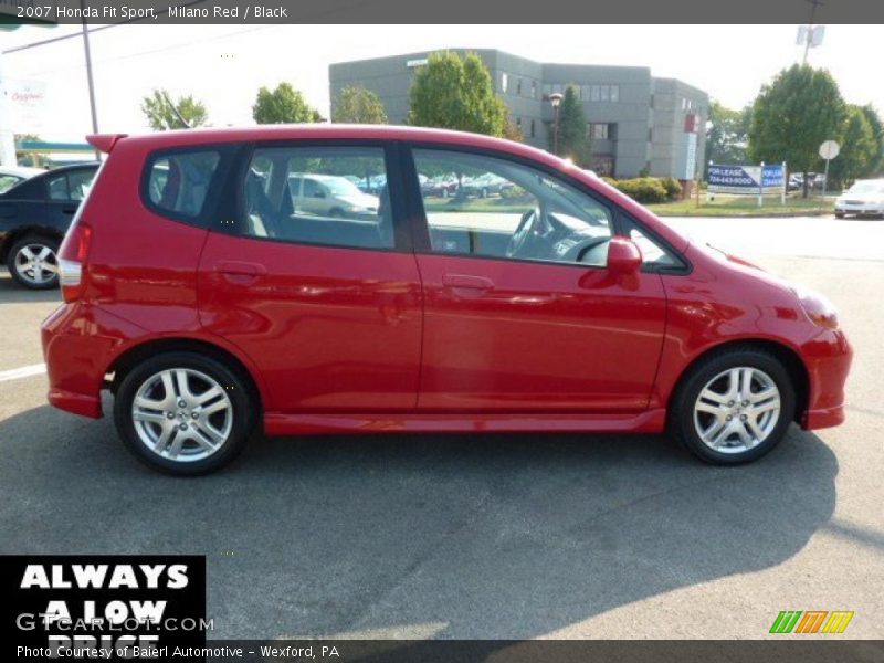 Milano Red / Black 2007 Honda Fit Sport