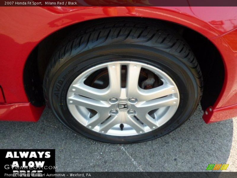 Milano Red / Black 2007 Honda Fit Sport