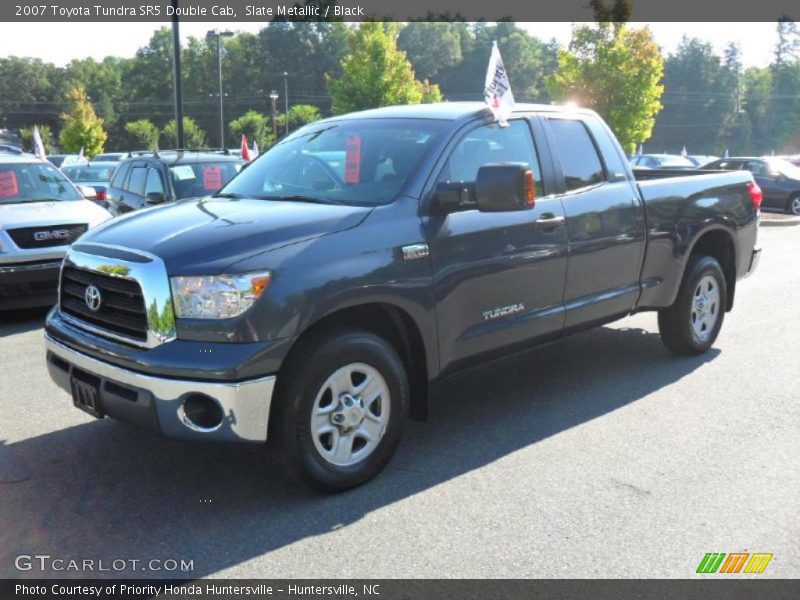 Slate Metallic / Black 2007 Toyota Tundra SR5 Double Cab
