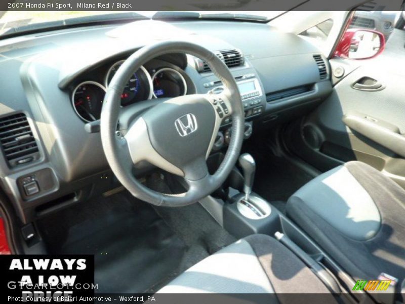 Milano Red / Black 2007 Honda Fit Sport