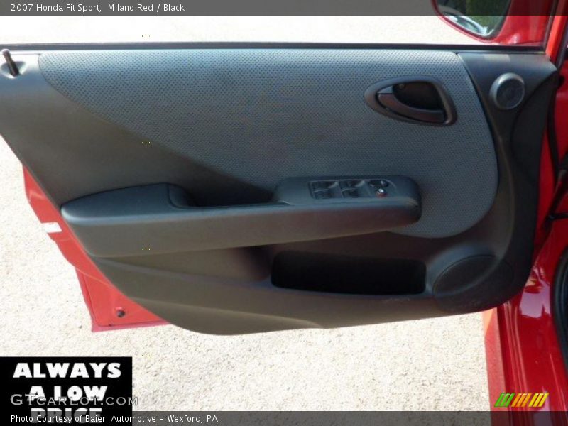 Milano Red / Black 2007 Honda Fit Sport